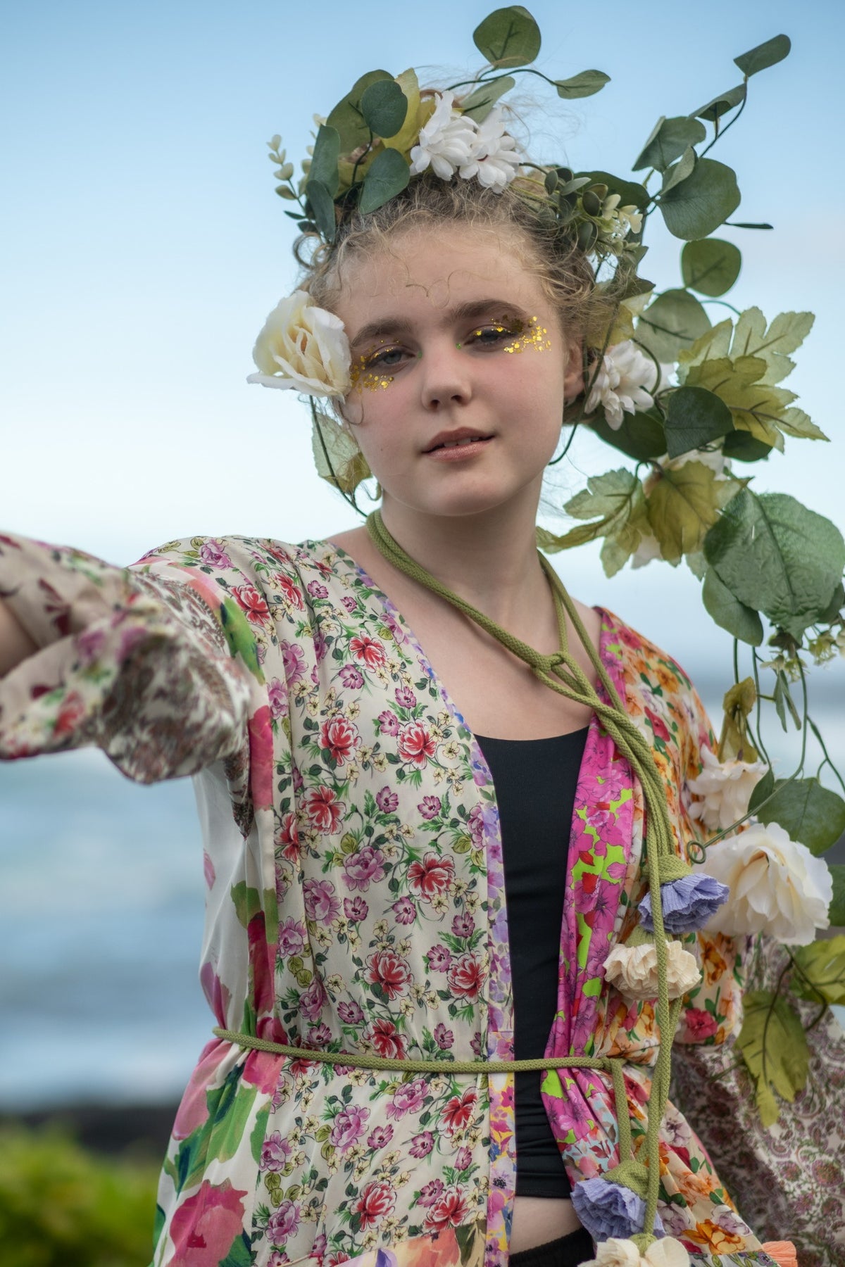Hawaii flower dress 1
