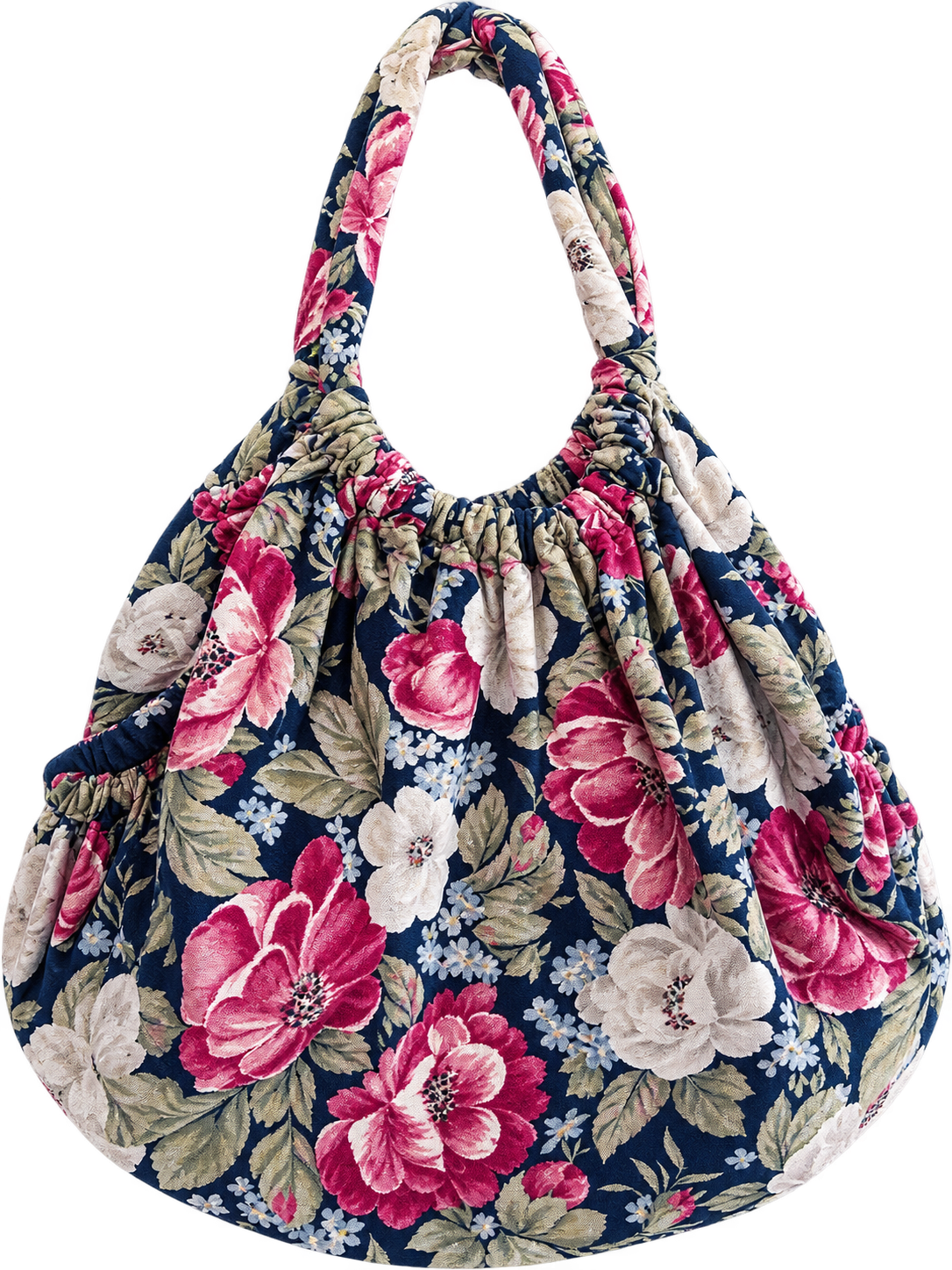 Vintage flowers shopper