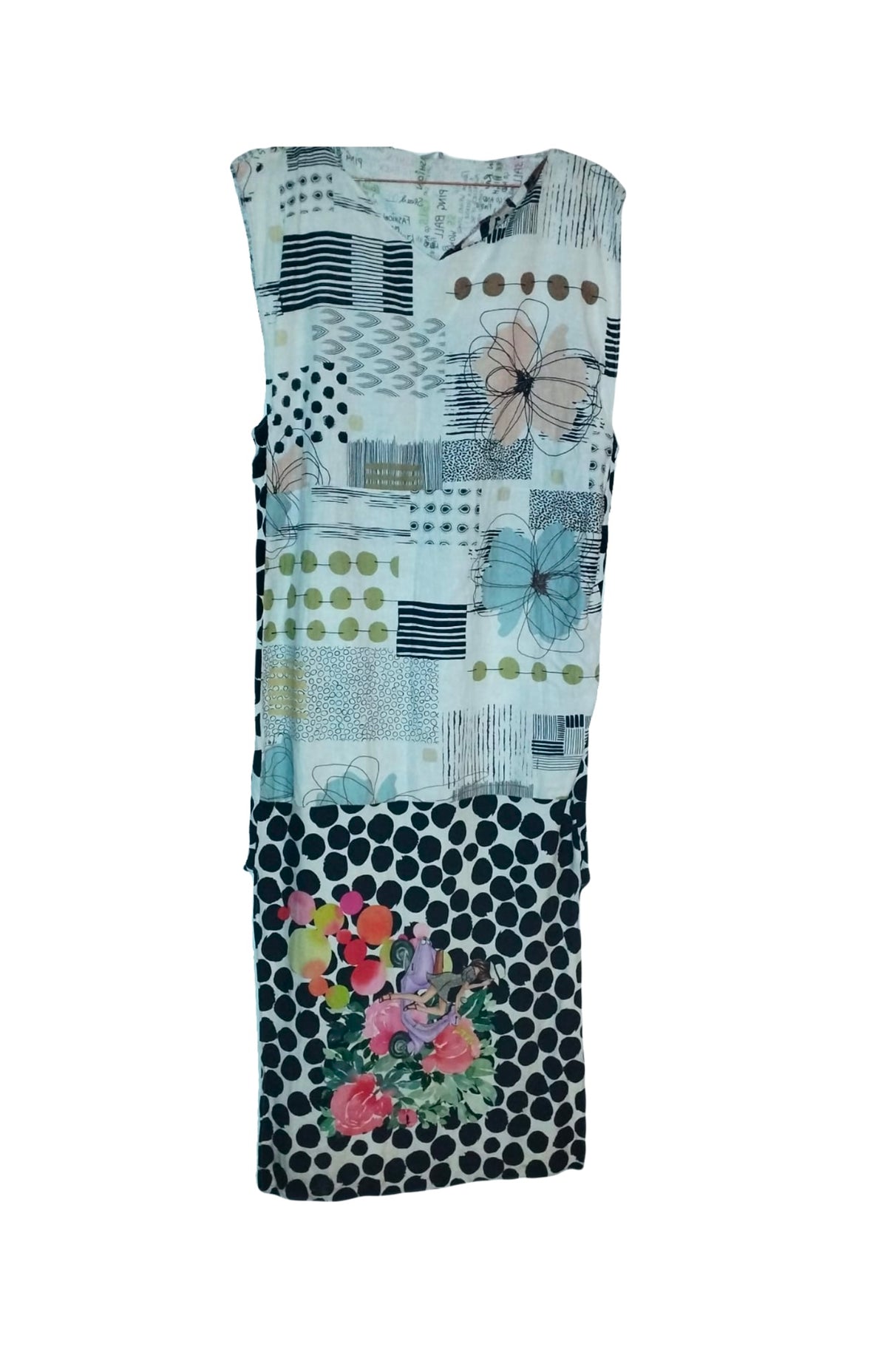 Long Collage Dress - PAULINA'S FRIENDS