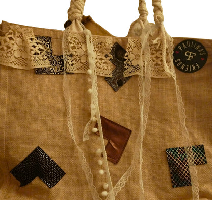Eggshell White Linen Shopper - PAULINA'S FRIENDS