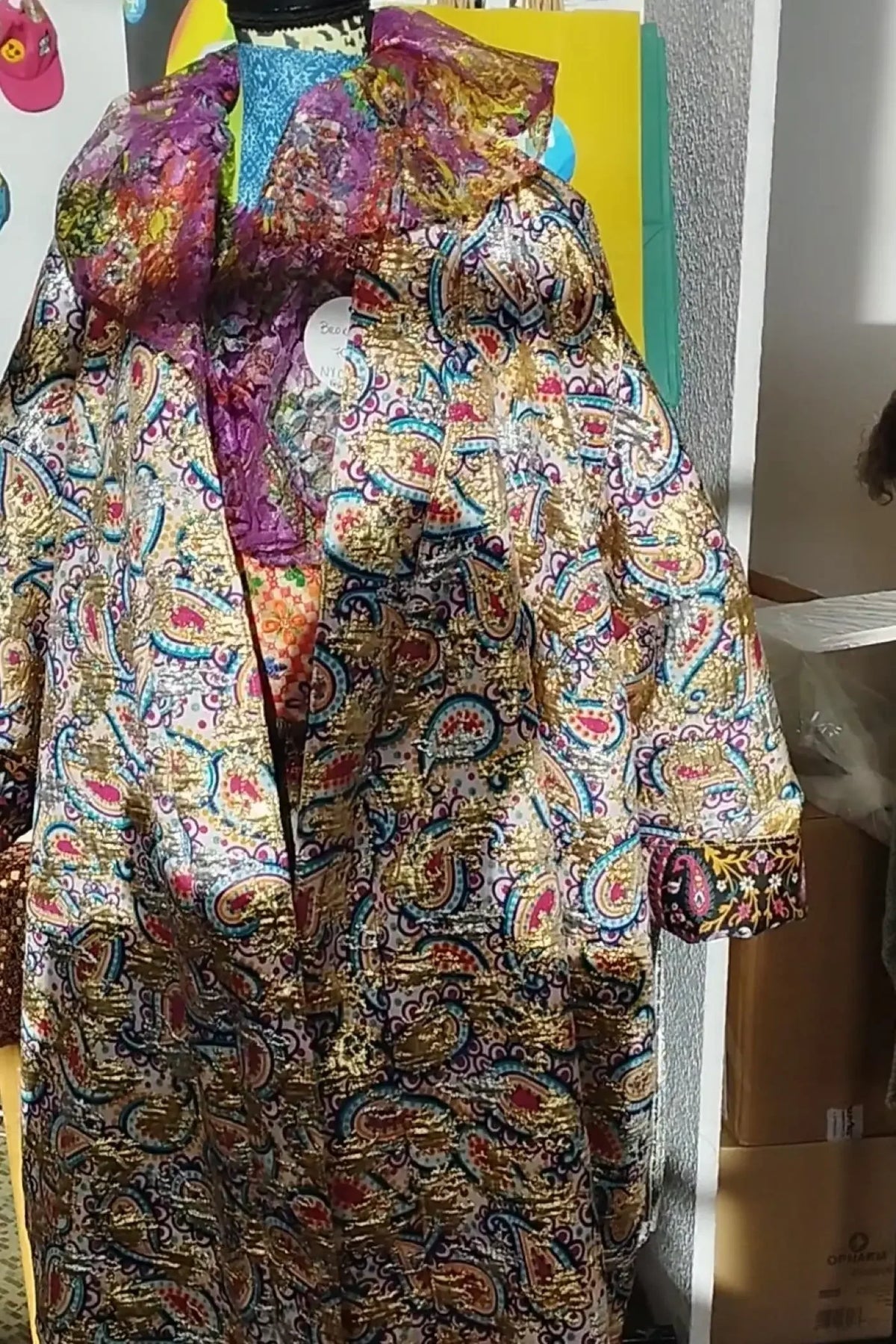 Golden Paisley Coat - PAULINA'S FRIENDS