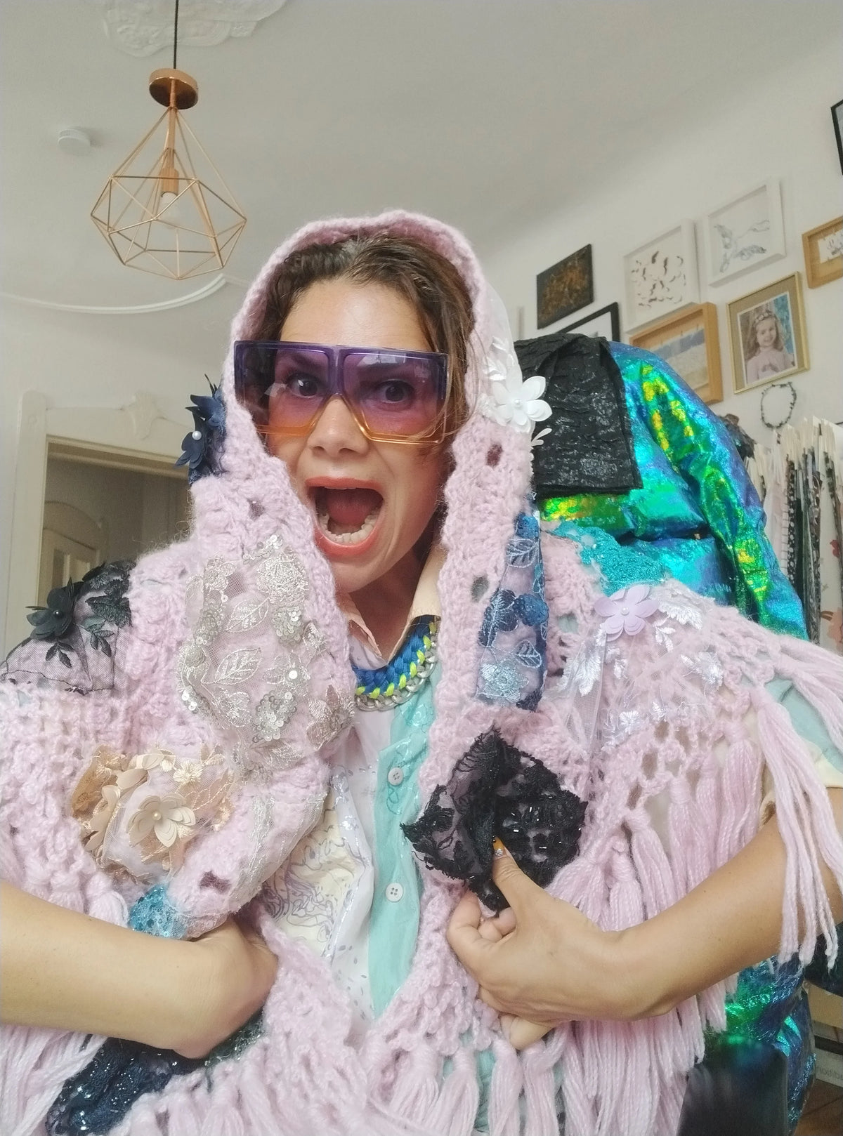Pink Poncho - PAULINA'S FRIENDS