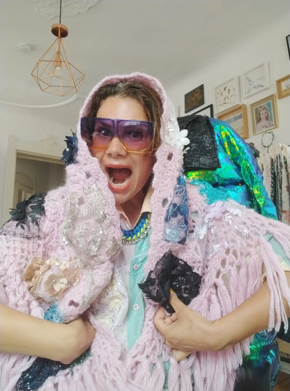 Pink Poncho - PAULINA'S FRIENDS