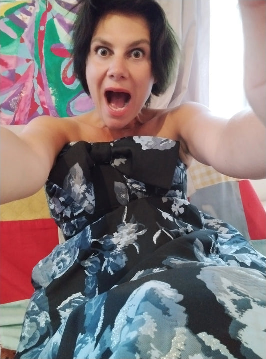 Evening Nostalgic Flower Dress - PAULINA'S FRIENDS
