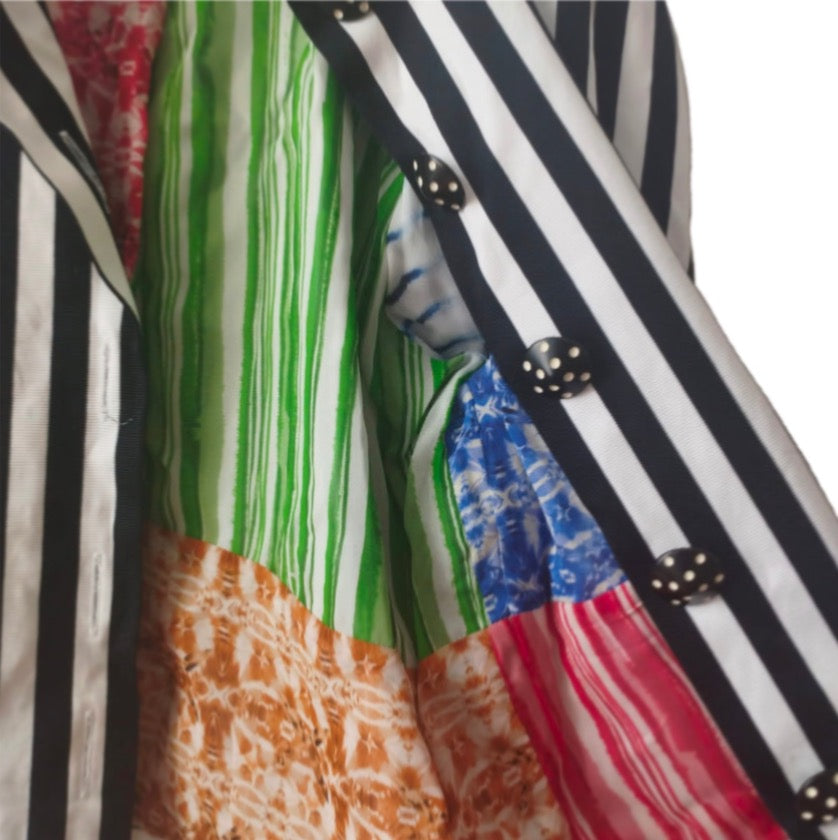 Vintage Stripes Short Blazer - PAULINA'S FRIENDS