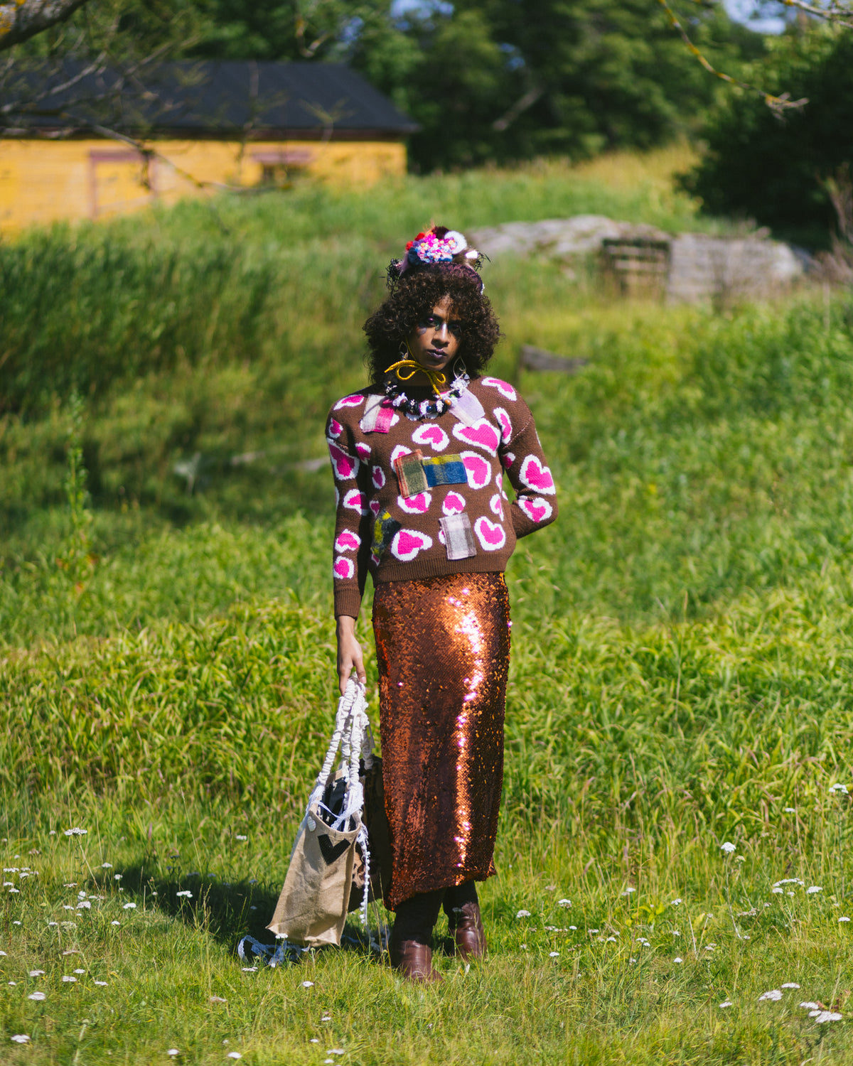 Long Paillettes Skirt - PAULINA'S FRIENDS