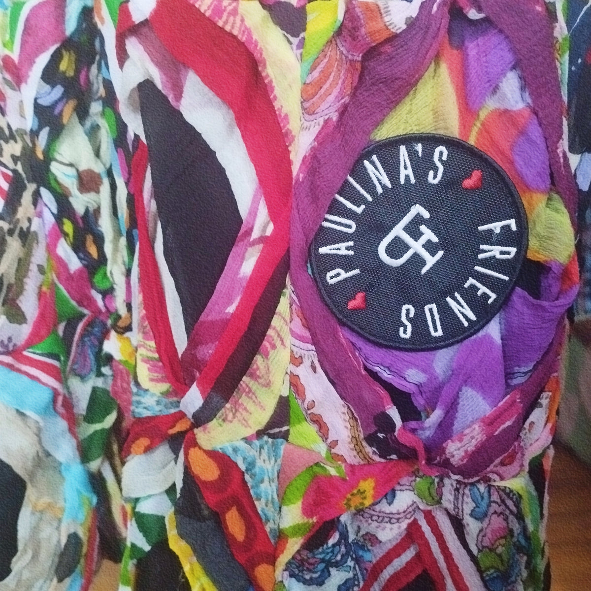 Vintage Packwork Dress with Angels Wings - PAULINA'S FRIENDS