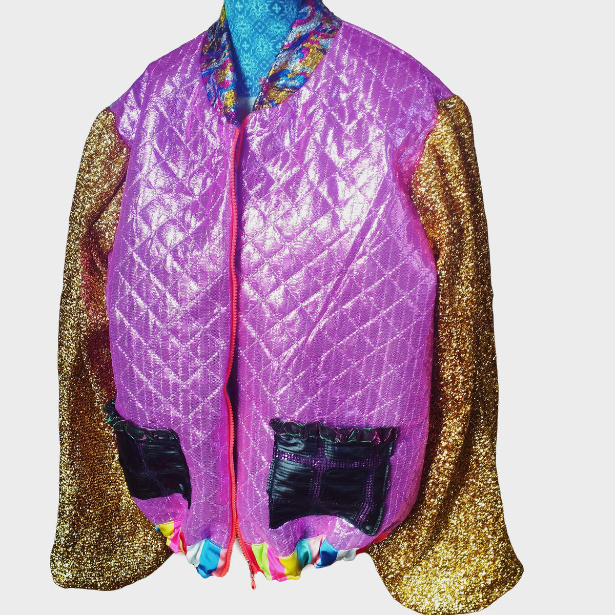 funky bomber with golden sleeves - PAULINA'S FRIENDS