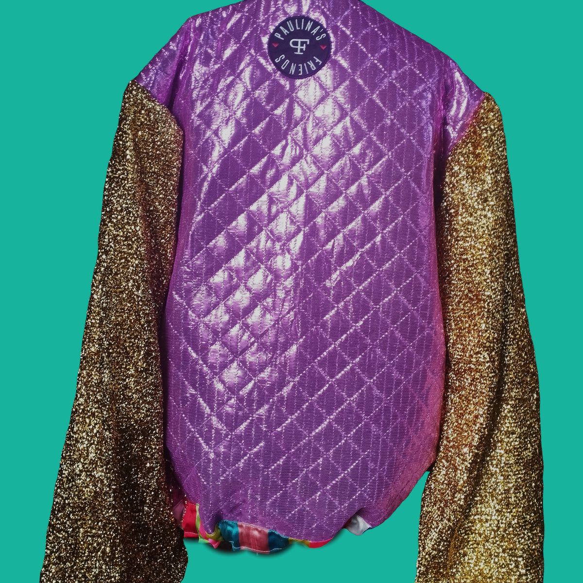 funky bomber with golden sleeves - PAULINA'S FRIENDS