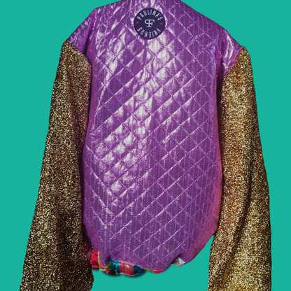 funky bomber with golden sleeves - PAULINA'S FRIENDS