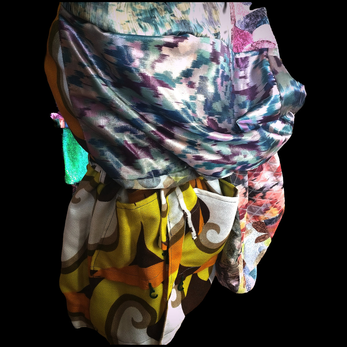 Short 60ies curtain kimono - PAULINA'S FRIENDS