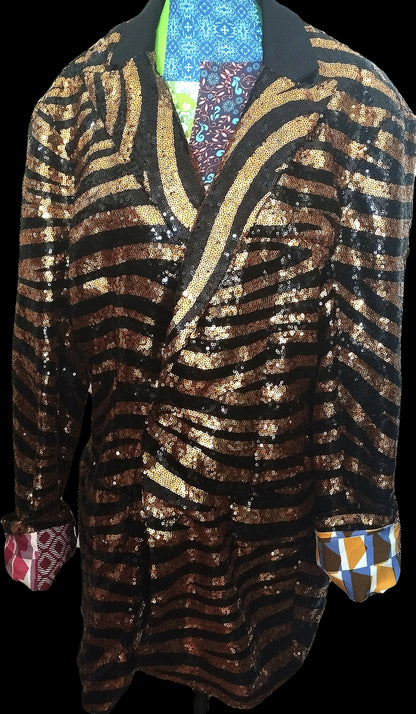 Paillettes zebra blazer - PAULINA'S FRIENDS