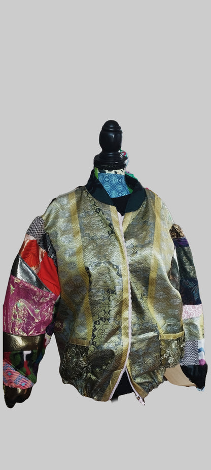 Collage rustling bomber - PAULINA'S FRIENDS
