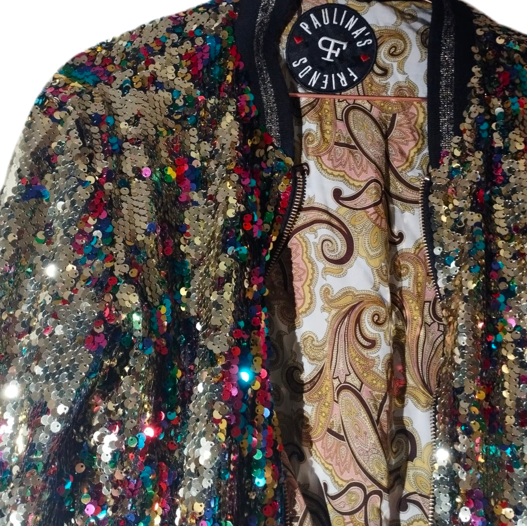 Paillettes Bomber Jacket - PAULINA'S FRIENDS