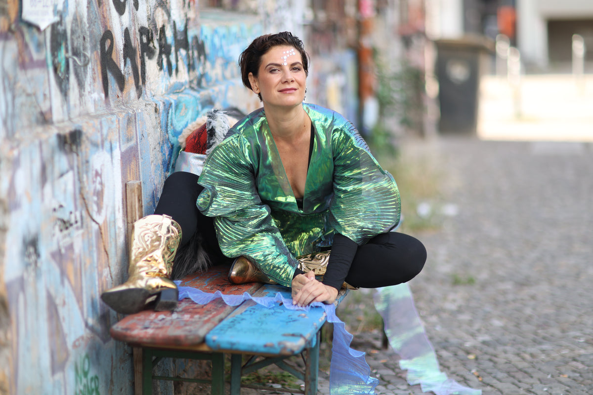 Butterfly green top - PAULINA'S FRIENDS