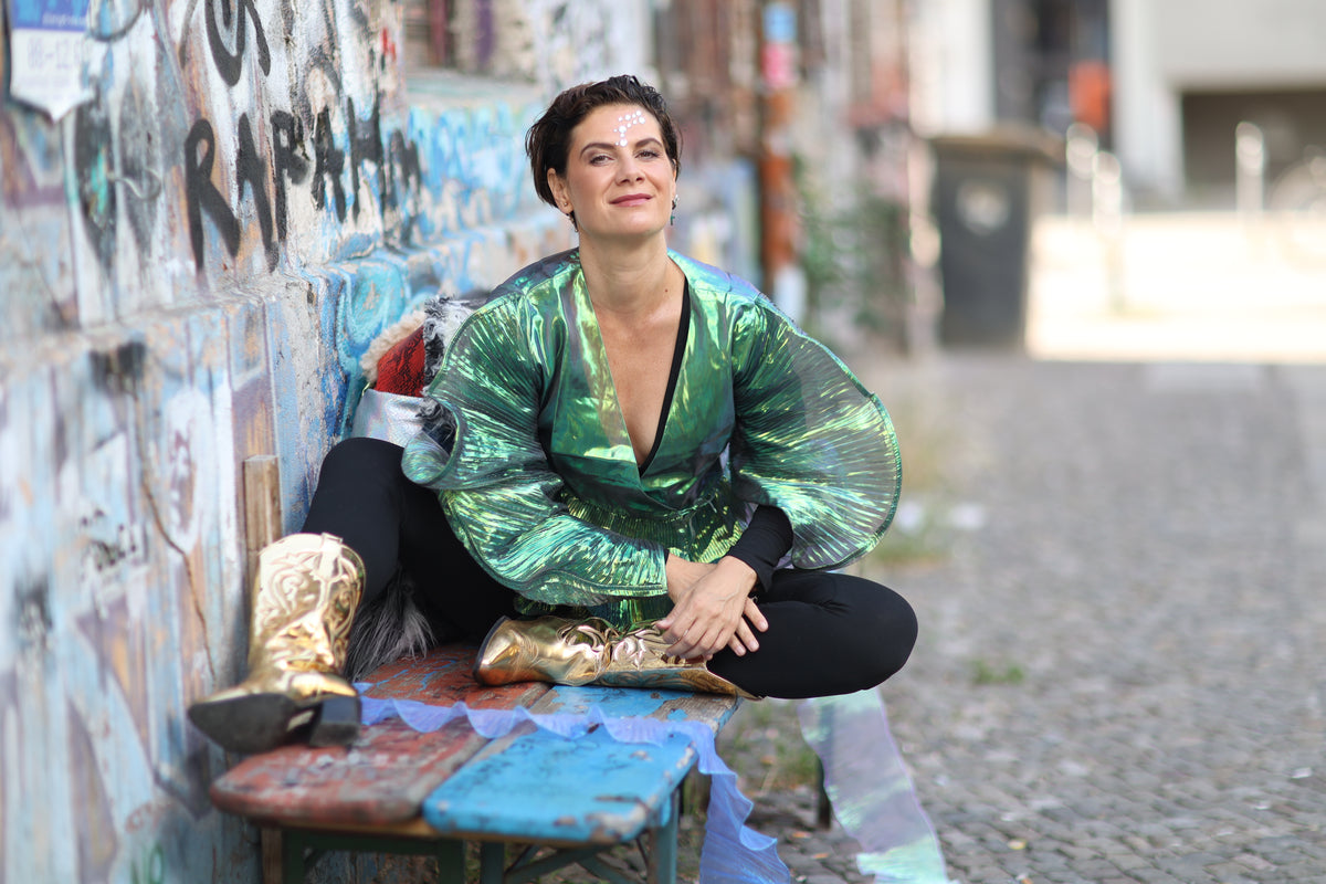 Butterfly green top - PAULINA'S FRIENDS