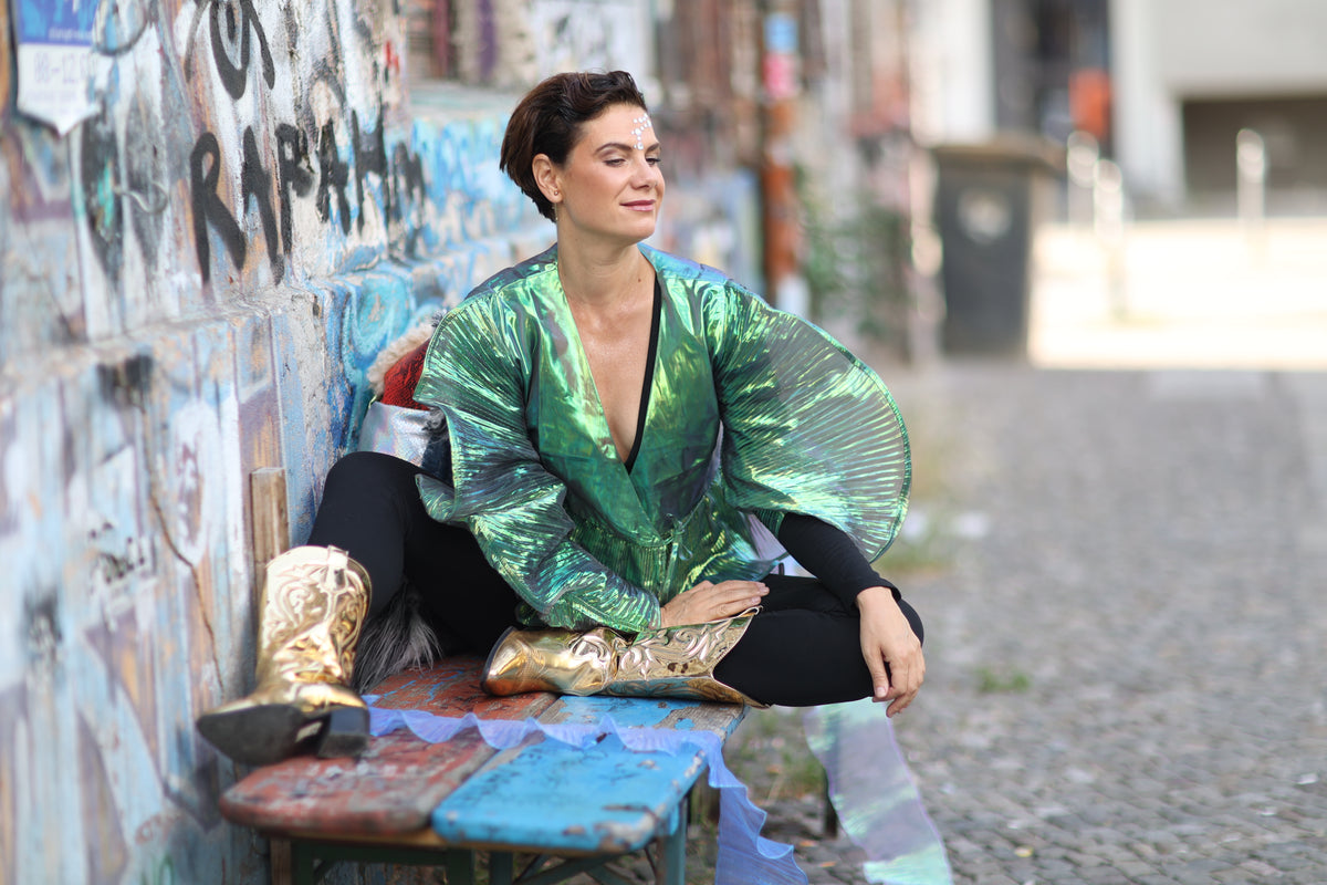 Butterfly green top - PAULINA'S FRIENDS