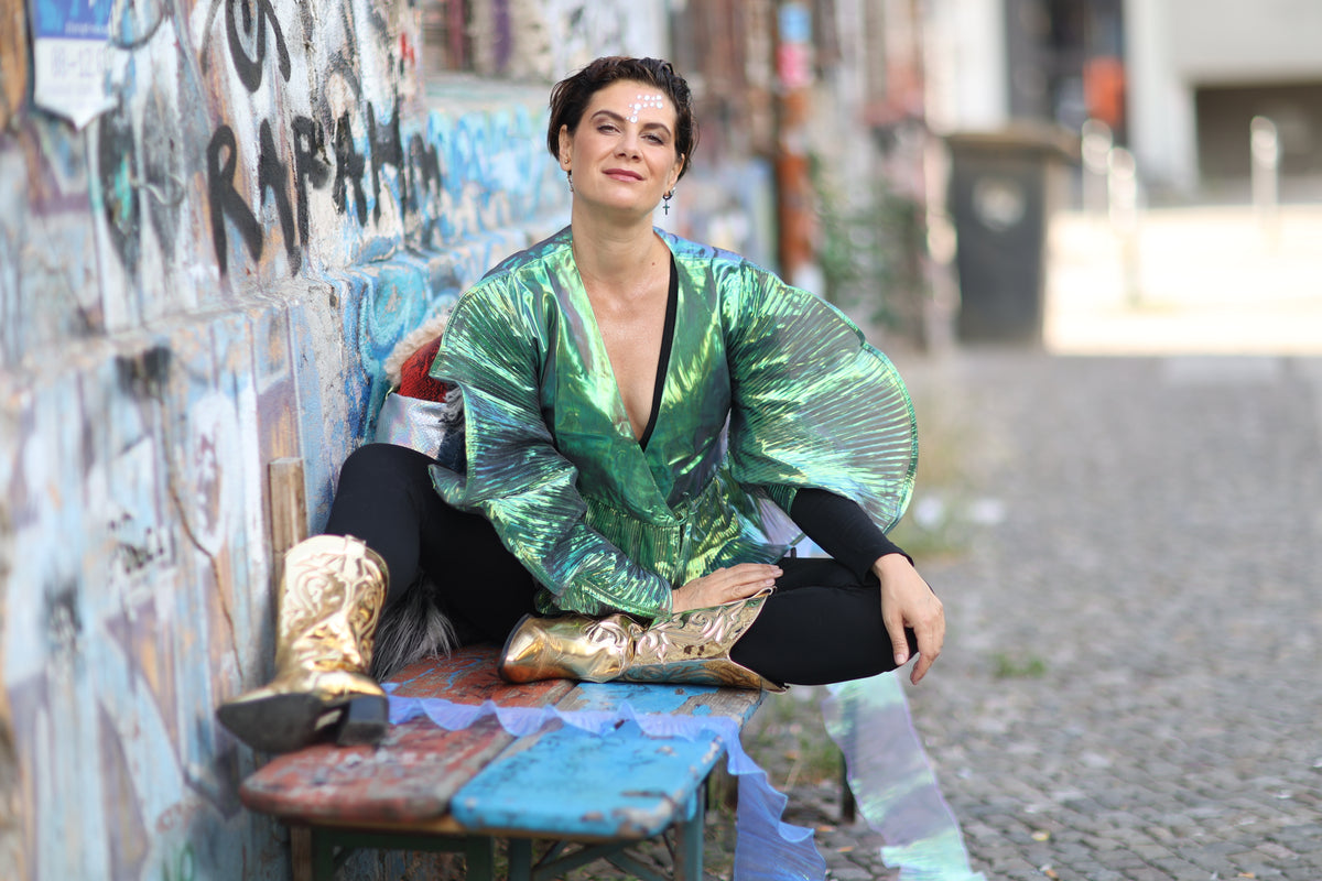 Butterfly green top - PAULINA'S FRIENDS
