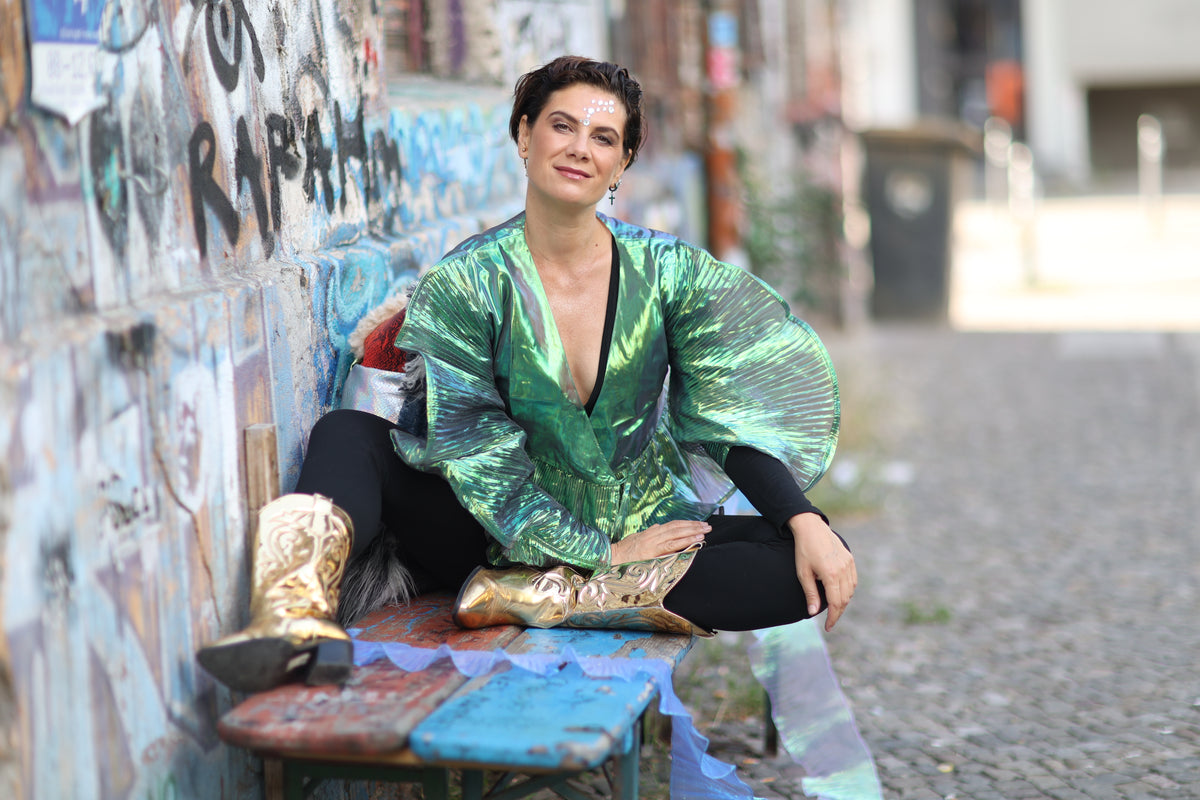 Butterfly green top - PAULINA'S FRIENDS