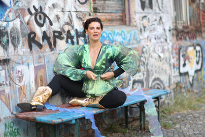 Butterfly green top - PAULINA'S FRIENDS