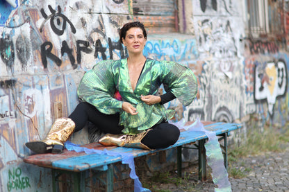 Butterfly green top - PAULINA'S FRIENDS
