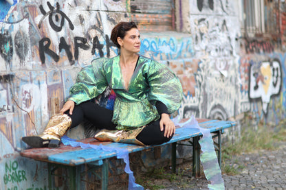 Butterfly green top - PAULINA'S FRIENDS