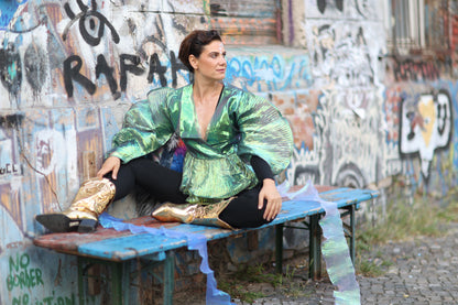 Butterfly green top - PAULINA'S FRIENDS