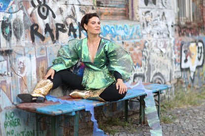 Butterfly green top - PAULINA'S FRIENDS