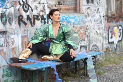 Butterfly green top - PAULINA'S FRIENDS