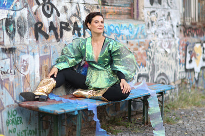 Butterfly green top - PAULINA'S FRIENDS