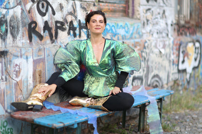 Butterfly green top - PAULINA'S FRIENDS