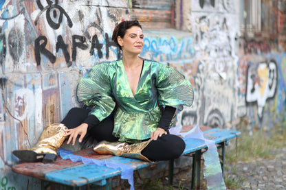 Butterfly green top - PAULINA'S FRIENDS