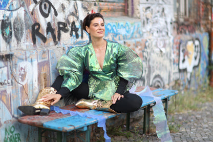 Butterfly green top - PAULINA'S FRIENDS