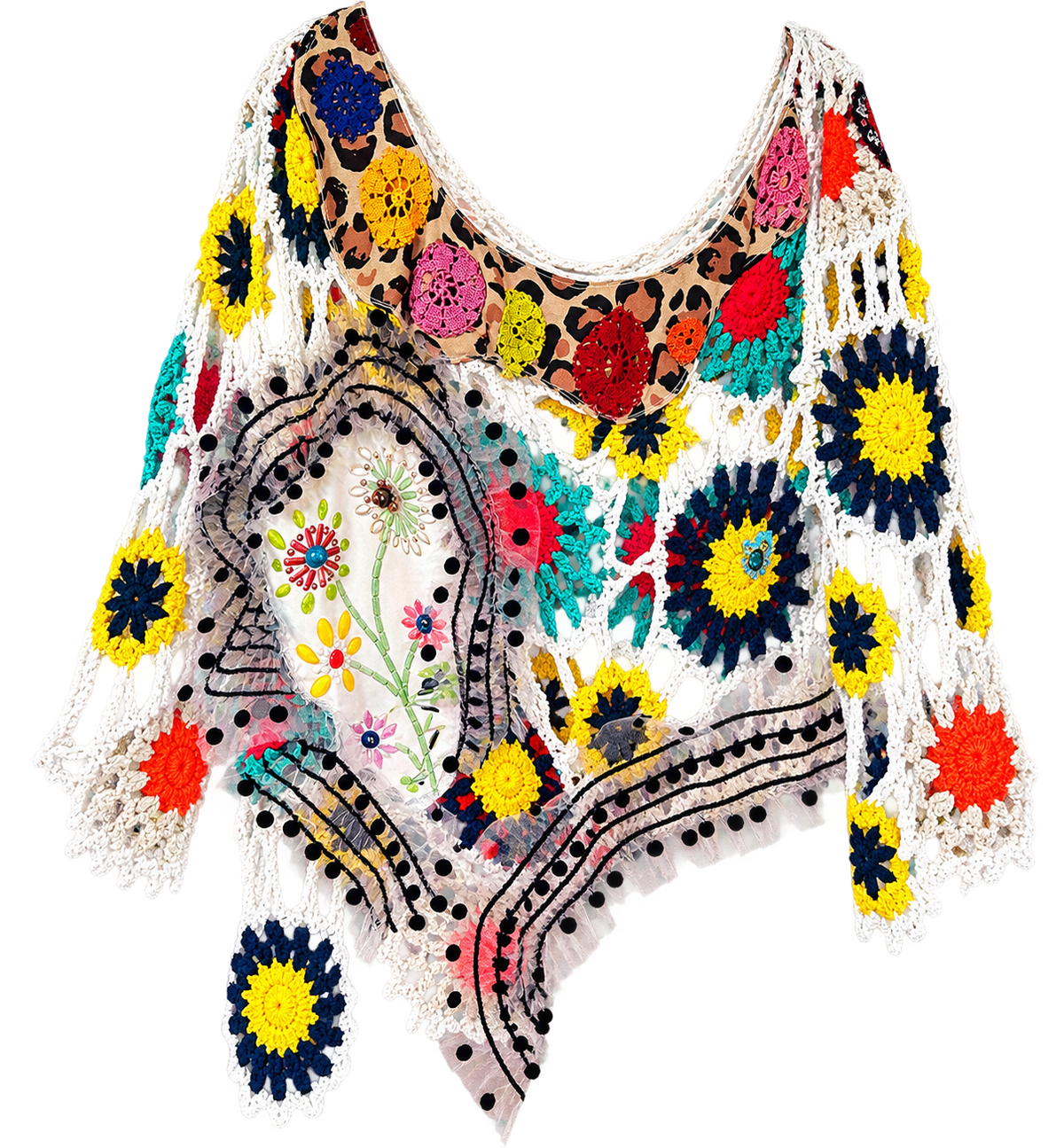 Deconstructed crochet top