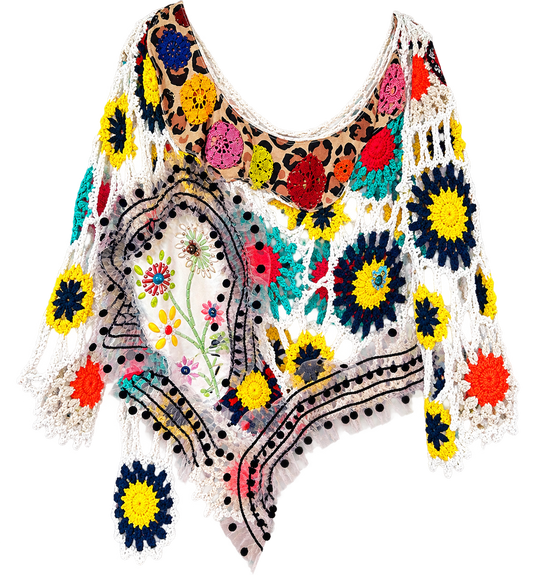 Deconstructed crochet top