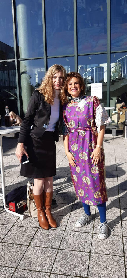 Purple Patchwork Dress - PAULINA'S FRIENDS