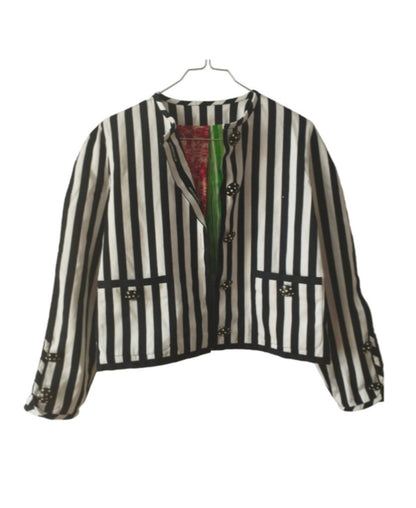 Vintage Stripes Short Blazer - PAULINA'S FRIENDS