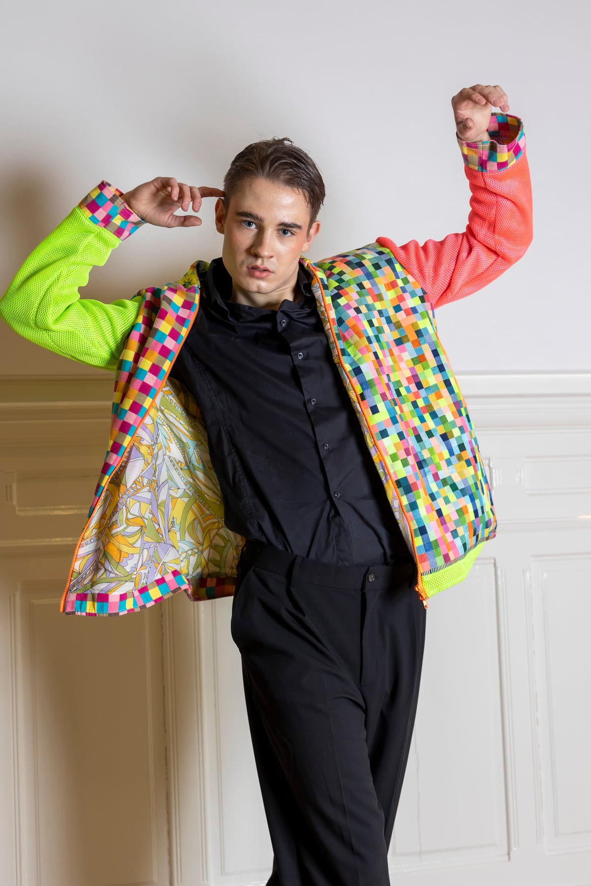 Neon Bomber Jacket - PAULINA'S FRIENDS