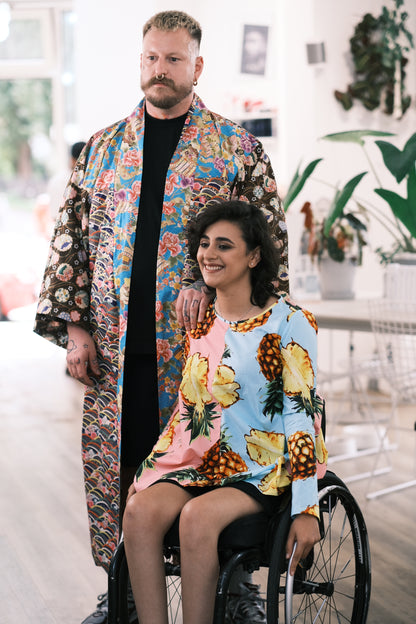 Bold Pineapple Print Top – Vibrant Tropical Style - PAULINA'S FRIENDS
