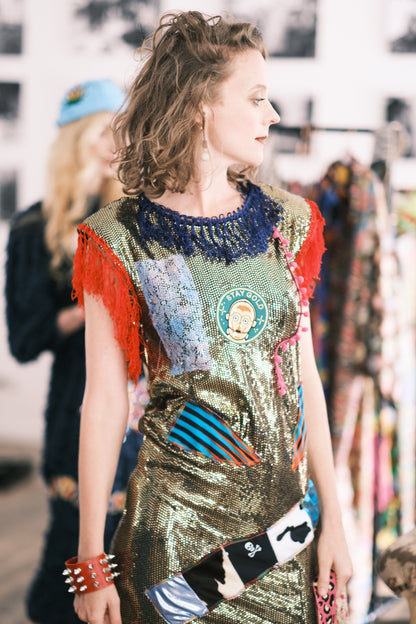 Golden Glam Dress - PAULINA'S FRIENDS