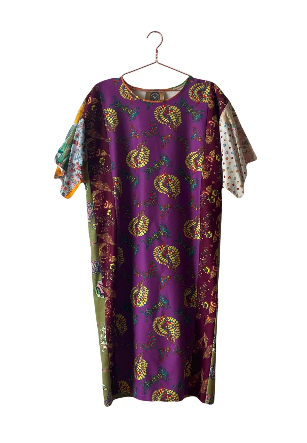 Purple Patchwork Dress - PAULINA'S FRIENDS