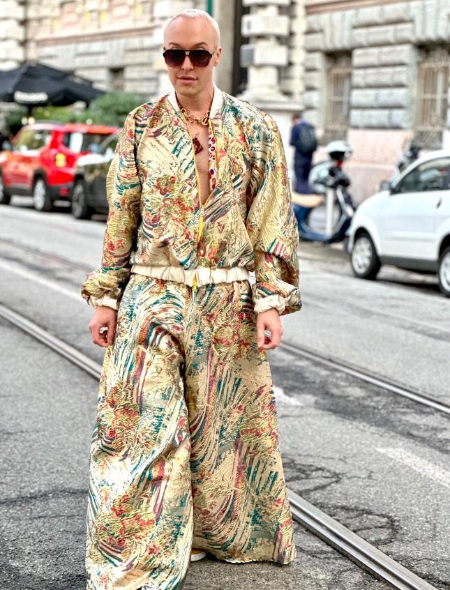 Brocade bomber and trousers - PAULINA'S FRIENDS