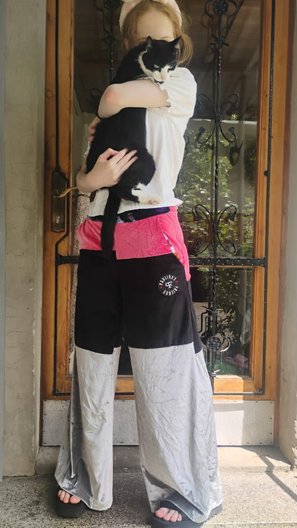 Pink black grey trousers - PAULINA'S FRIENDS
