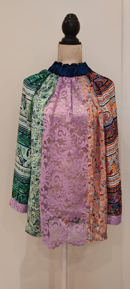 Paisley lace top