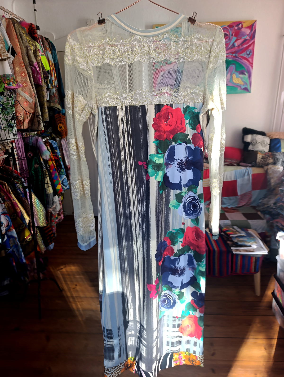 Lace stripes dress - PAULINA'S FRIENDS