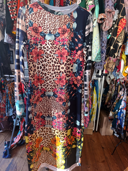 Animal print & flowers dress - PAULINA'S FRIENDS