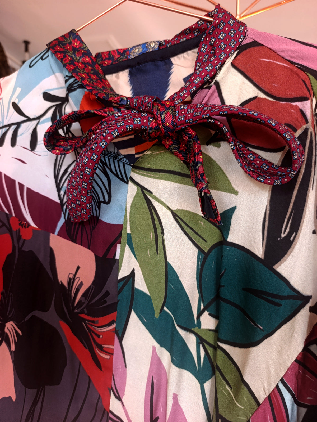 tropical tie top