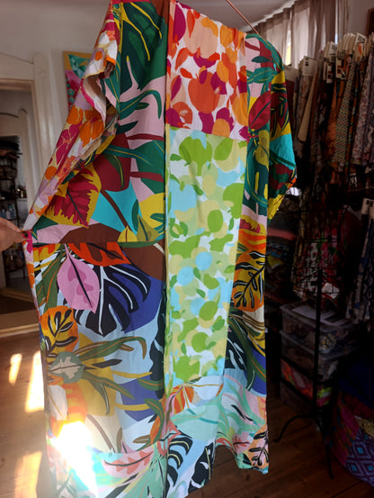 Flowers oversized dress