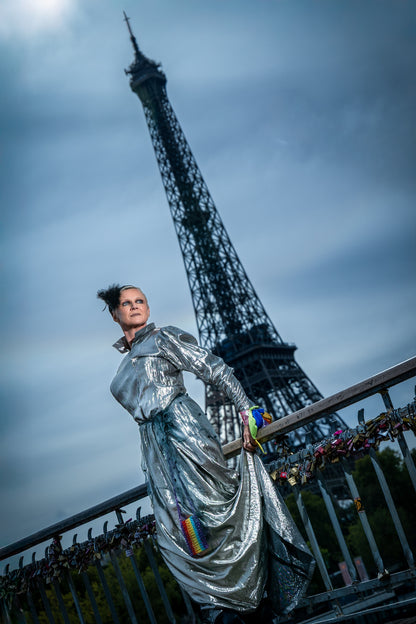 Silver glamour long dress - PAULINA'S FRIENDS