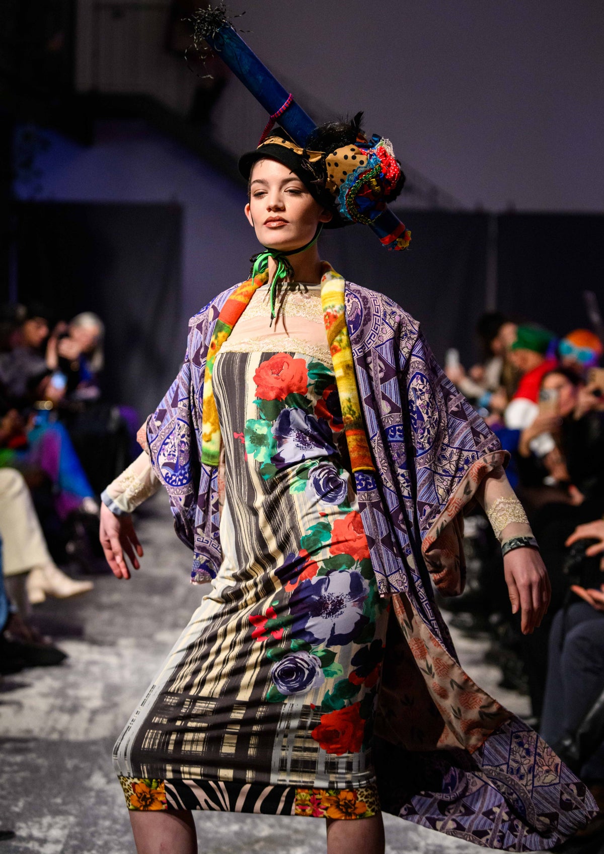 Original japanese raw silk kimono